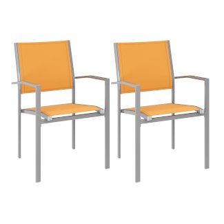Gartenstuhl ZIA 2er Set orange - Gratisinserat.ch