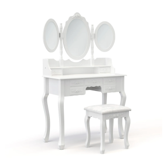 Schminktisch mit Hocker SARA weiss