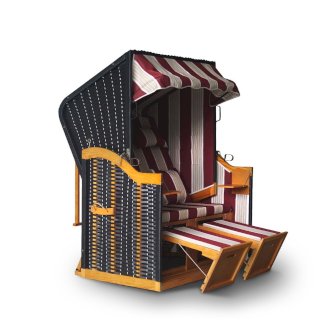 Strandkorb rot/weiss - Gratisinserat.ch