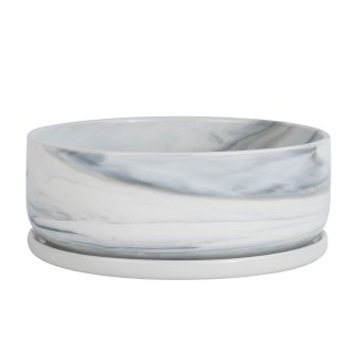 Blumentopf Keramik 16cm grau