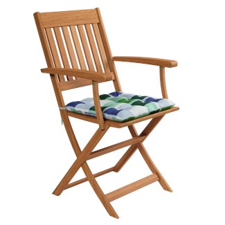 Sitzkissen 40 x 40 cm grün kariert