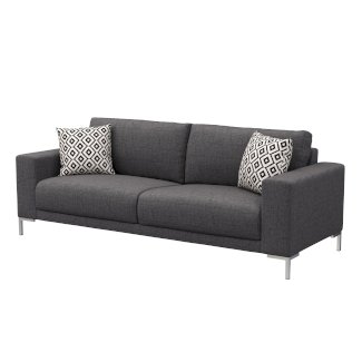 Sofa NOREEN 2-Sitzer anthrazit
