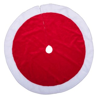 Weihnachtsbaumunterlage rot/weiss