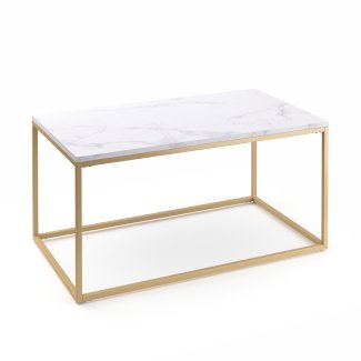 Beistelltisch ZARA weiss/gold