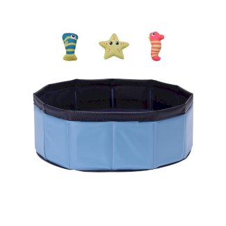 Pool für Katzen 30 cm blau