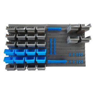 Werkzeugwand mit Stapelboxen 44-teilig