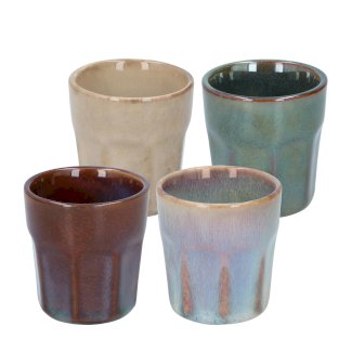 Espressotasse 4er Set Keramik 90 ml