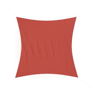 Sonnensegel Quadrat 5 x 5 m rot