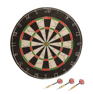 Dartscheibe mit Pfeilen