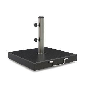 Sockel für Sonnenschirm Granit 30 kg quadratisch schwarz - Gratisinserat.ch
