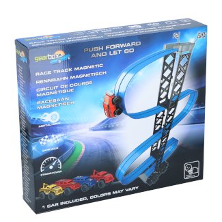 Rennbahn mit Auto magnetisch 20-teilig