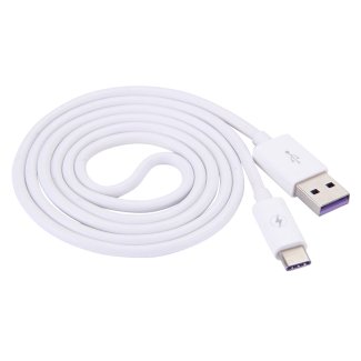 Ladekabel für Smartphones USB Typ C 1 m weiss