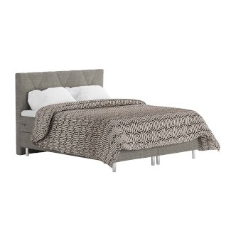Boxspringbett TWILIGHT 160 x 200 cm grau