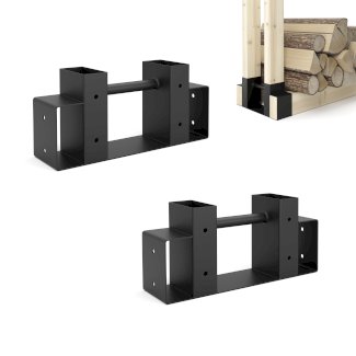 Holzstapelhilfe 2er Set schwarz