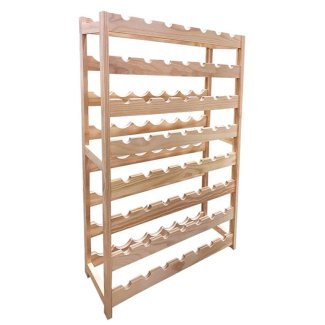 Weinregal Massivholz für 56 Flaschen