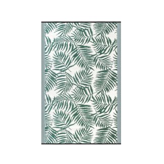 Outdoor Teppich TROPIC 180 x 120 cm grün/weiss