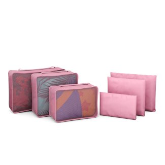Reiseorganizer Set 6-teilig rosa