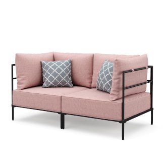 Sofa ETHAN 2-Sitzer rosa