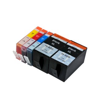 Tintenpatronen Set kompatibel mit HP 920XL BK / C / M / Y