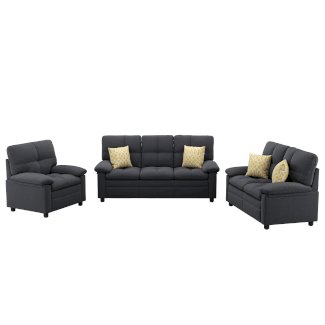 Sofa Set TOM anthrazit