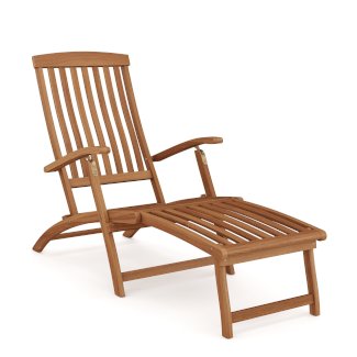 Liegestuhl Holz LAZIO klappbar