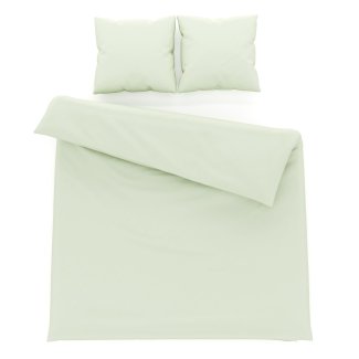 Bettwäsche 3-teilig 65 x 65 cm + 200 x 210 cm lindengrün