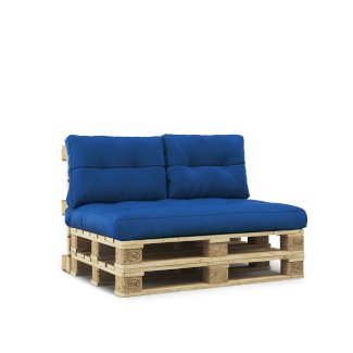 Palettenkissen Set 3-teilig blau