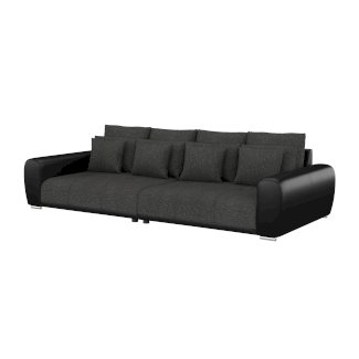 Sofa Leder SAM anthrazit/schwarz - Gratisinserat.ch