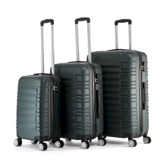 Reisekoffer Hartschalenkoffer AVA 3er Set smaragd