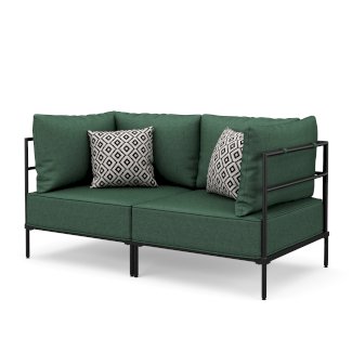 Sofa ETHAN 2-Sitzer dunkelgrün