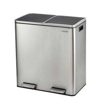 Abfalleimer 2 Fächer 60L