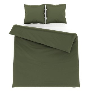 Bettwäsche 3-teilig 65 x 65 cm + 200 x 210 cm olive - Gratisinserat.ch
