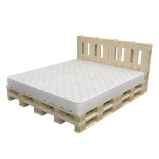 Palettenbett 180 x 200 cm Komplett-Set