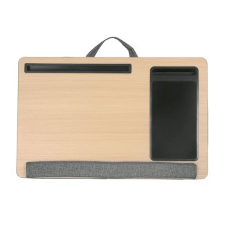 Laptoptisch multifunktional nature/grau