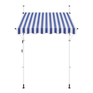Balkonmarkise 150 x 150 cm blau/weiss - Gratisinserat.ch