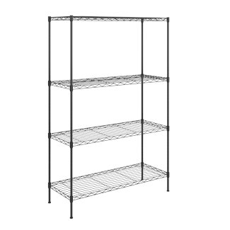 Regal Metall höhenverstellbar 90 x 35 x 137 cm schwarz - Gratisinserat.ch