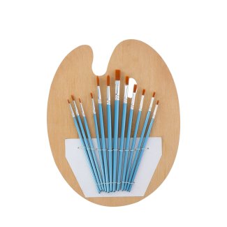 Pinsel Set Nylonhaar Palette 13-teilig