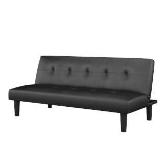 Schlafsofa Leder PUMA schwarz - Gratisinserat.ch