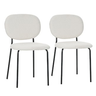 Esszimmerstuhl VOLLY 2er Set weiss