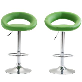 Barhocker WANDA 2er Set grün