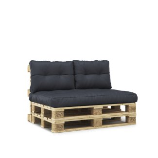 Palettenlounge MELIDE inkl. Kissen schwarz - Gratisinserat.ch