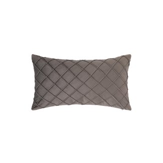 Kissen CARO grau 50 x 30 cm