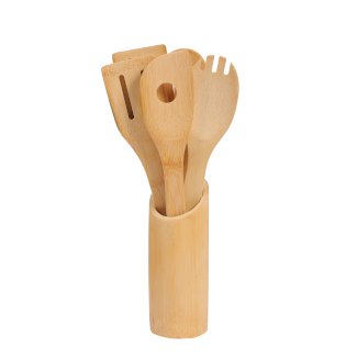 Kochbesteck Bambus Set 7-teilig