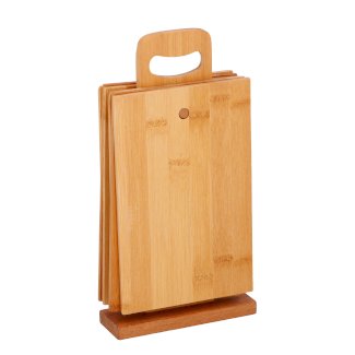 Schneidebrett Bambus Set 7-teilig