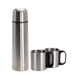 Thermosflasche mit Becher Edelstahl 1L