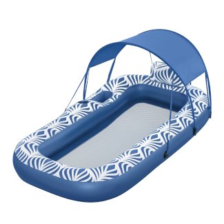 Schwimmliege Comfort Plush mit Sonnenschutzdach 190 x 104 cm - Gratisinserat.ch