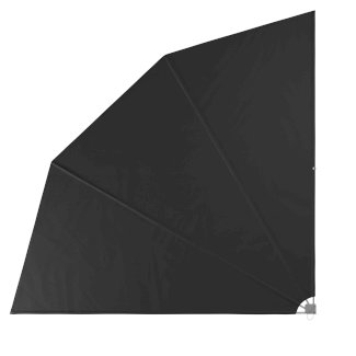 Seitenmarkise Fächer 210 x 210 cm anthrazit