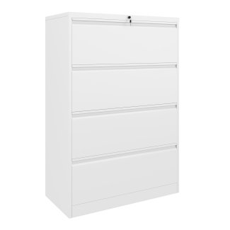 Aktenschrank mit 4 Schubladen weiss