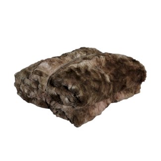 Kuscheldecke Kunstfell 127 x 165 cm braun