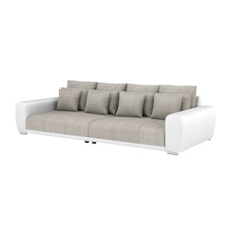 Sofa Leder SAM grau/weiss - Gratisinserat.ch